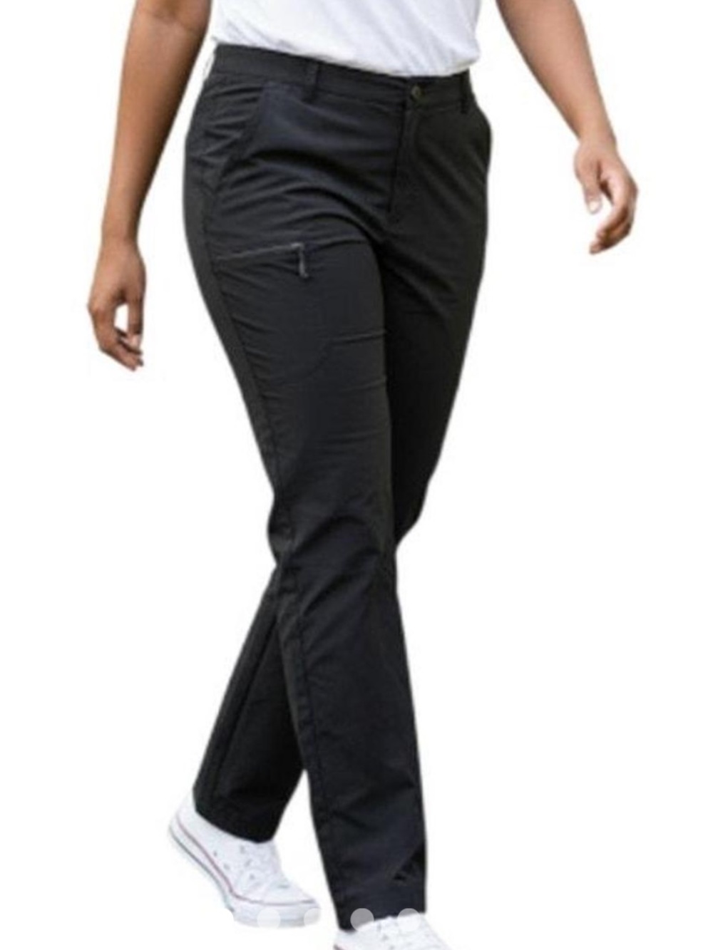 REI Black Straight-Leg Travel Pants